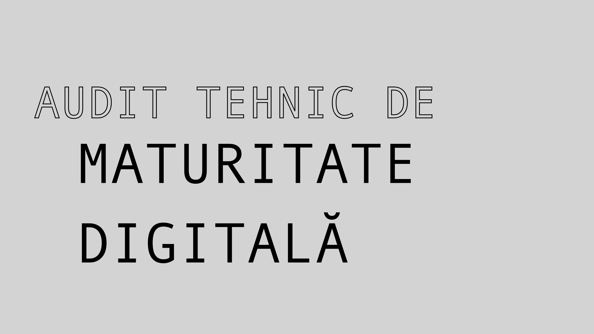 Auditul tehnic de maturitate digital
