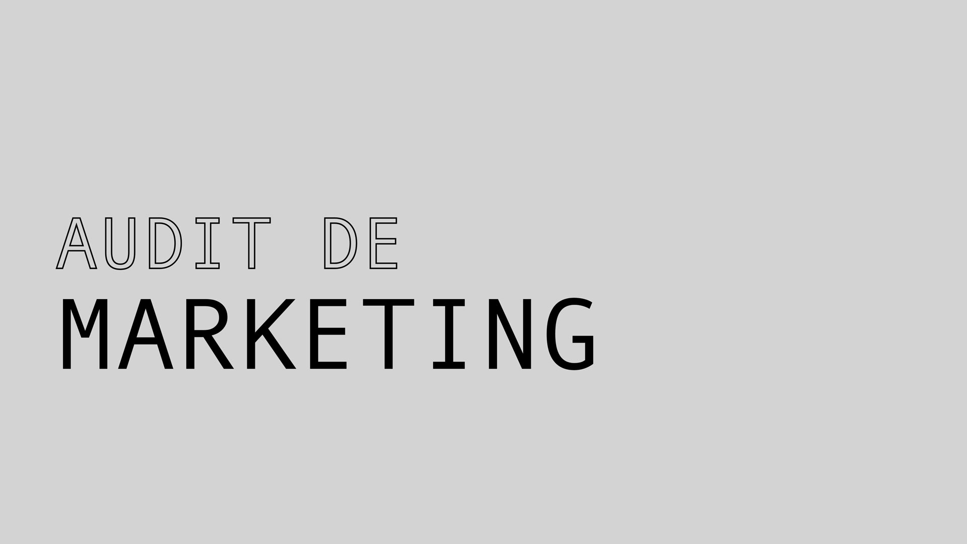 Servicii de audit de marketing